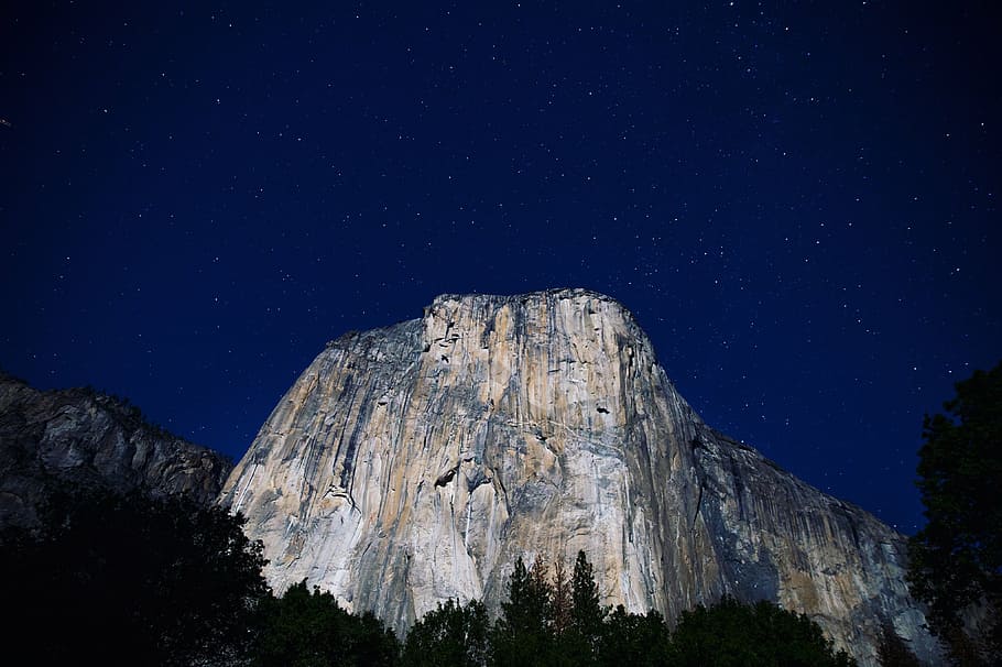 Noche del parque nacional de Yosemite