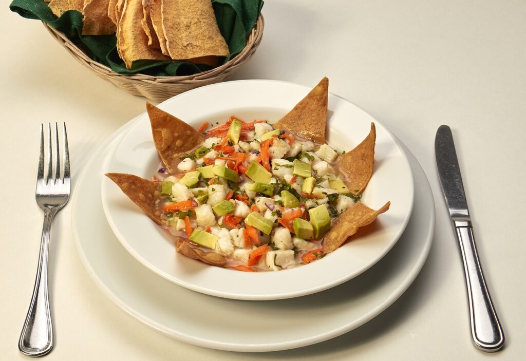 Ceviche de pescado blanco